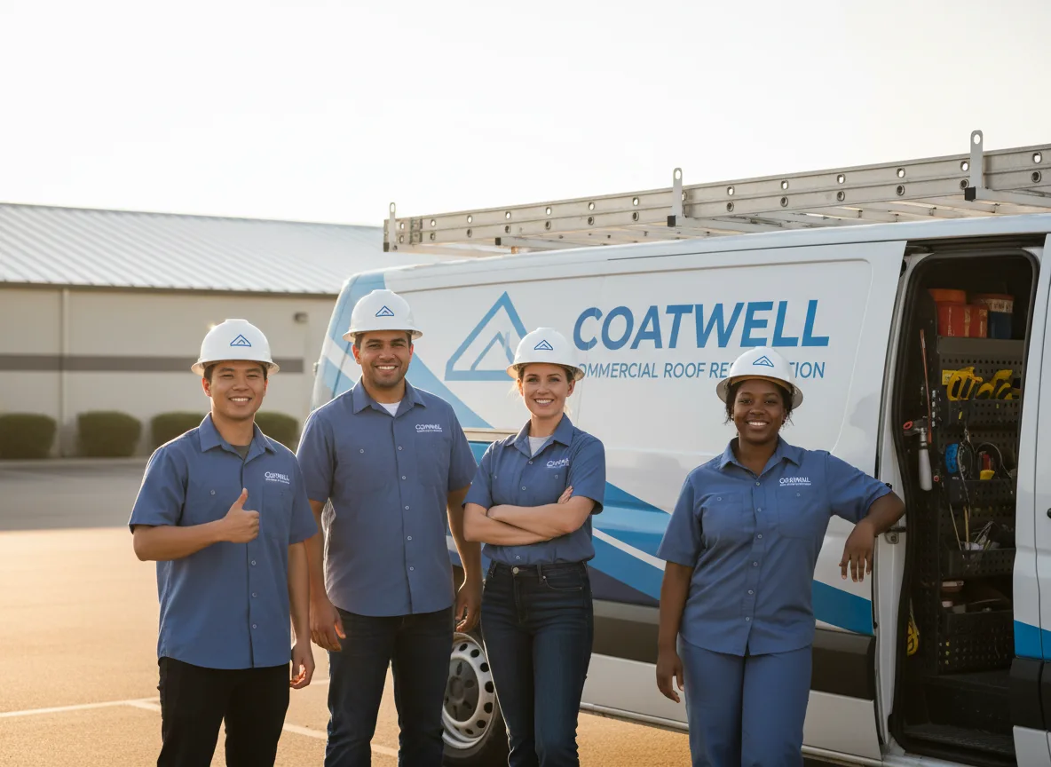 Commercial roof coating company in Ramona, OK